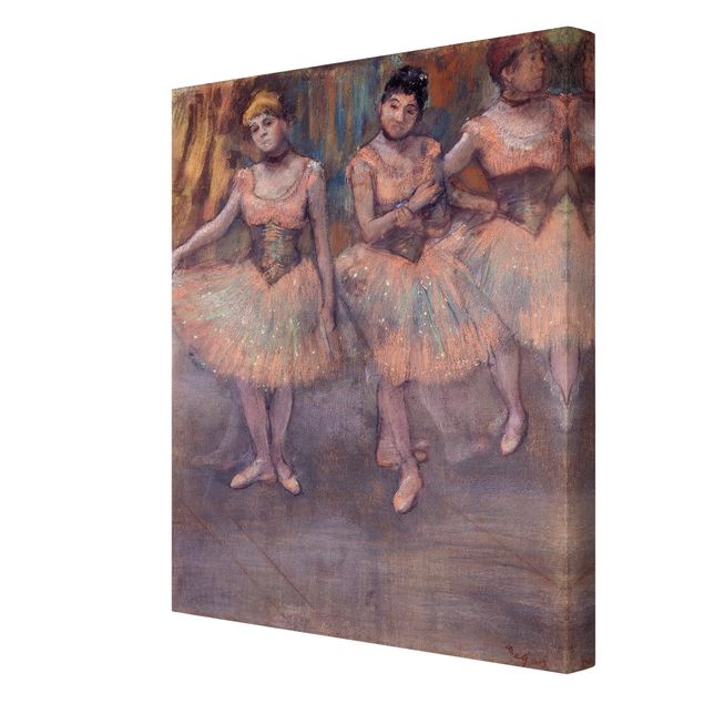 Riproduzione quadri famosi Edgar Degas - Tre ballerine prima dell'esercizio fisico