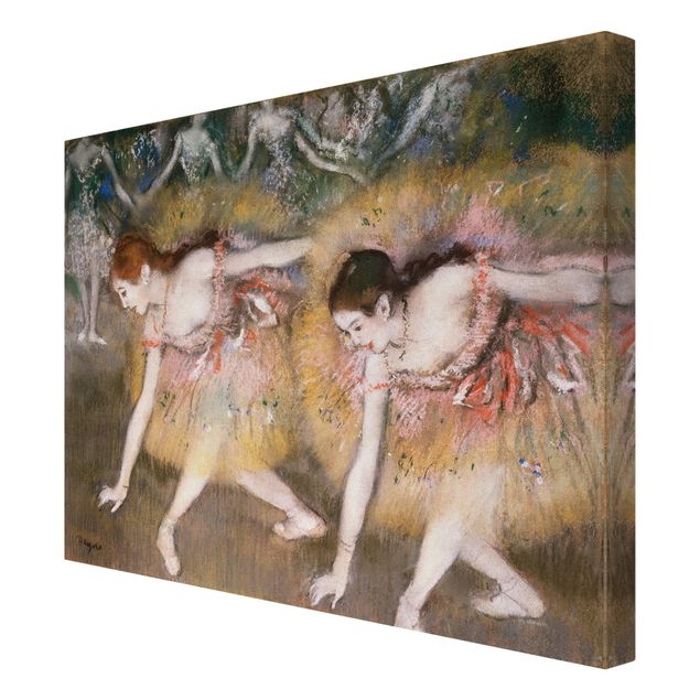 Riproduzione quadri famosi Edgar Degas - Danzatrici che si chinano