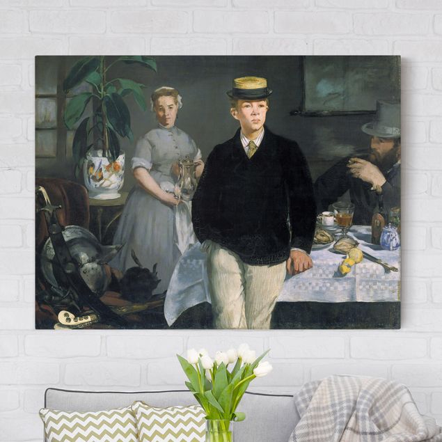 Quadri Impressionismo Edouard Manet - Pranzo nello studio