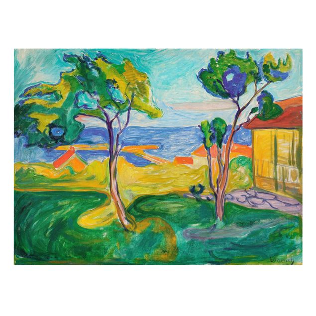Quadri con paesaggio Edvard Munch - Il giardino di Åsgårdstrand