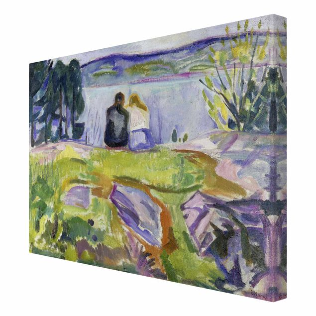 Riproduzione quadri famosi Edvard Munch - Primavera (coppia di innamorati sulla riva)