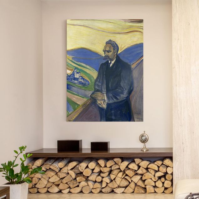 Post impressionismo quadri Edvard Munch - Ritratto di Friedrich Nietzsche