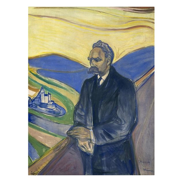 Quadri moderni per arredamento Edvard Munch - Ritratto di Friedrich Nietzsche