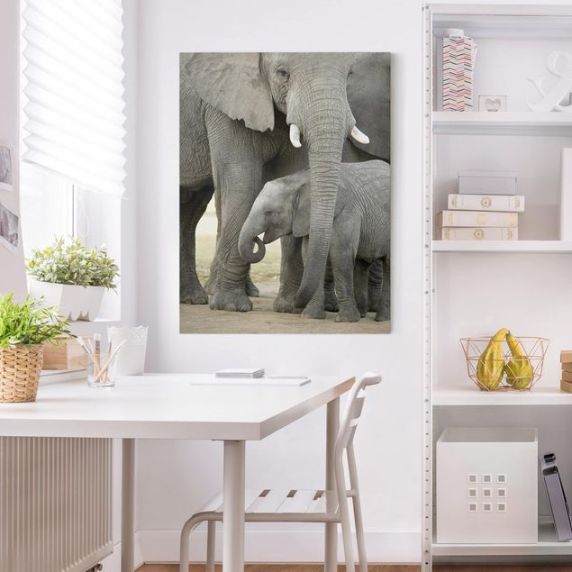 Quadri con elefanti Elefante e amore