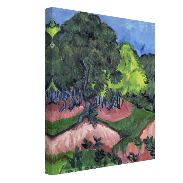 Quadri paesaggistici Ernst Ludwig Kirchner - Paesaggio con castagno