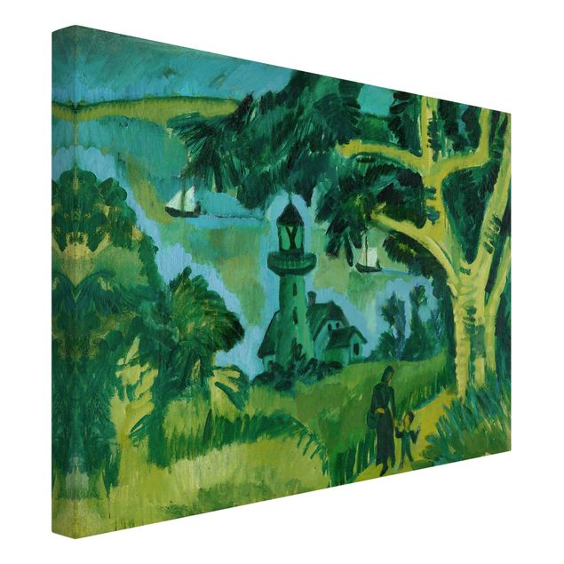 Quadro paesaggio Ernst Ludwig Kirchner - Faro sul Fehmarn