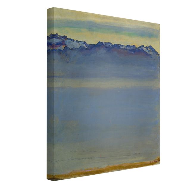 Quadri con paesaggio Ferdinand Hodler - Lago di Ginevra con le Alpi di Savoia