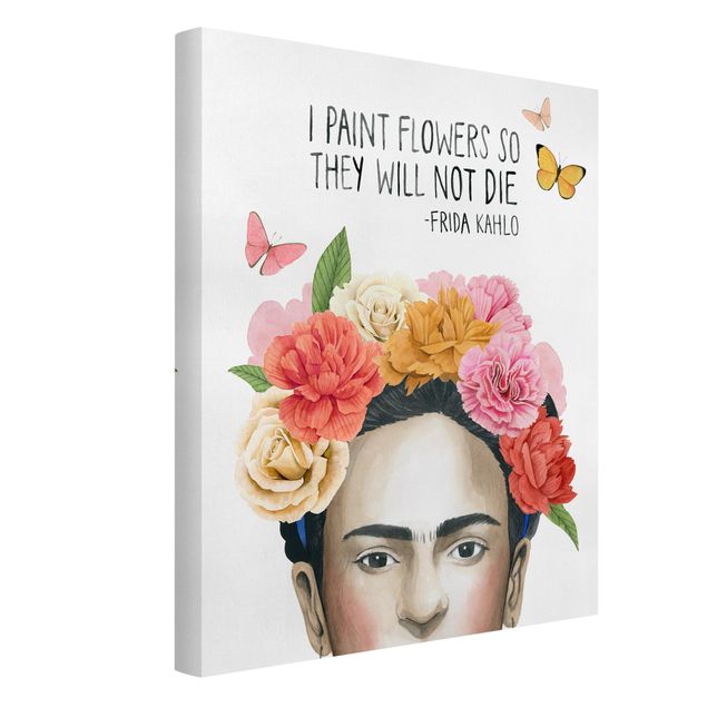 Quadri moderni colorati Pensieri di Frida - Fiori
