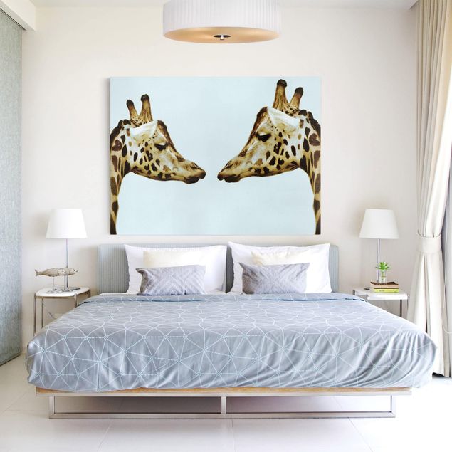 Quadro giraffa Giraffe innamorate