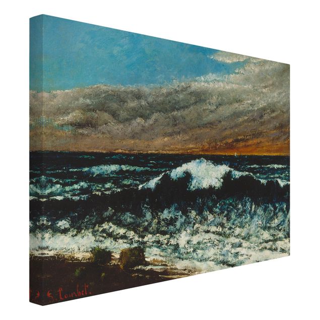 Stile di pittura Gustave Courbet - L'onda (La Vague)