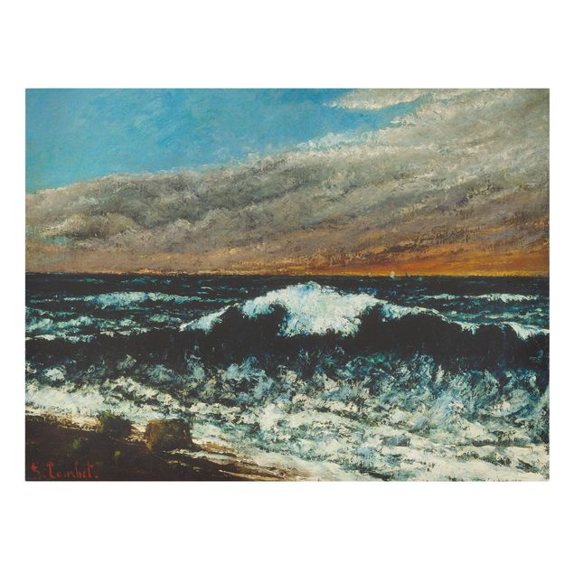 Quadri su tela mare Gustave Courbet - L'onda (La Vague)