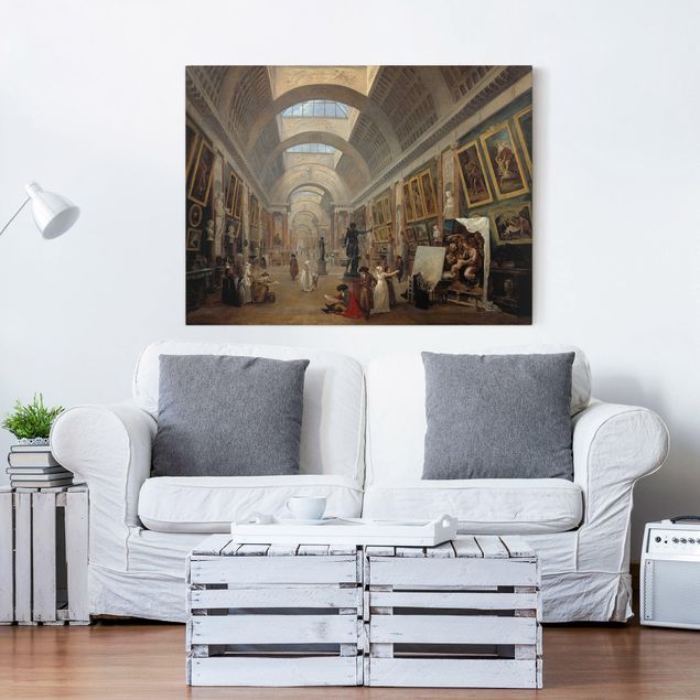 Stile artistico Hubert Robert - Progetto di allestimento della grande galleria del Louvre