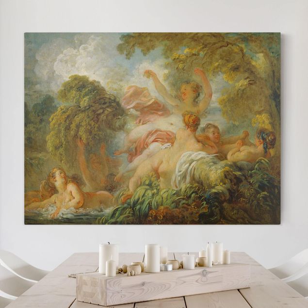Riproduzioni quadri famosi Jean Honoré Fragonard - Ragazze al bagno