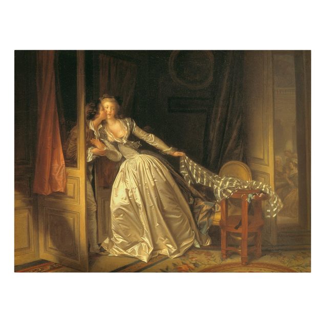 Riproduzioni quadri famosi Jean Honoré Fragonard - Il bacio rubato