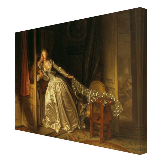 Quadro ritratto Jean Honoré Fragonard - Il bacio rubato