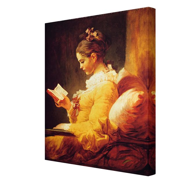 Quadri ritratto Jean Honoré Fragonard - Giovane ragazza che legge