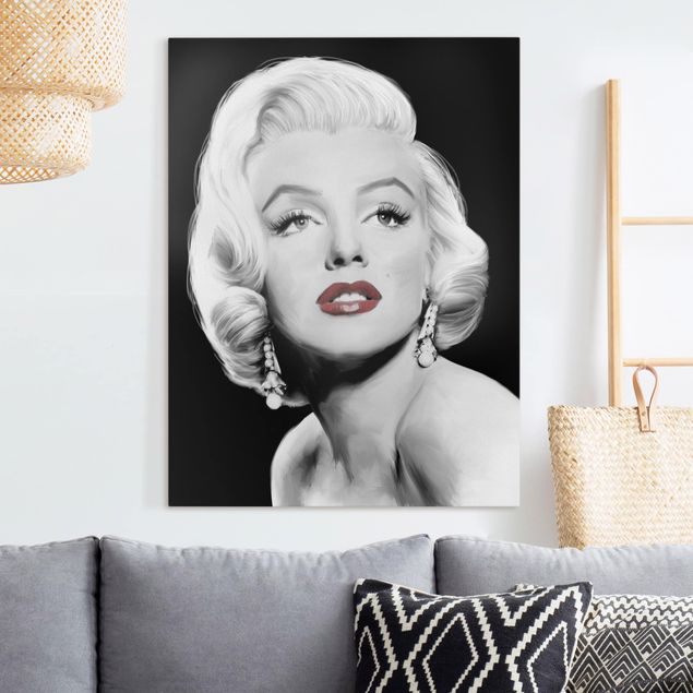 Quadri moderni   Marilyn con gli orecchini
