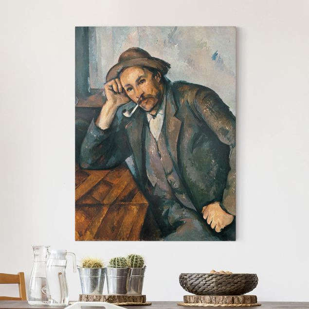 Quadri impressionisti Paul Cézanne - Il fumatore di pipa