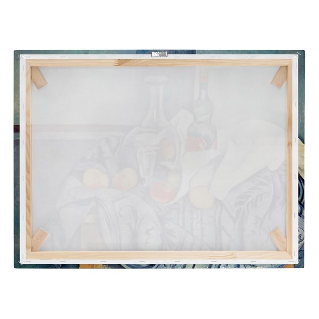 Riproduzioni quadri famosi Paul Cézanne - Natura morta con pesche e bottiglie