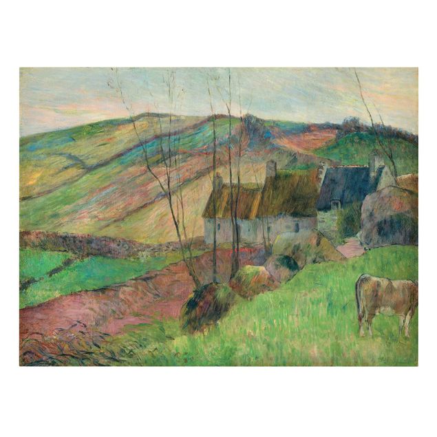 Quadri impressionisti Paul Gauguin - Cottage sul fianco della Montagne Sainte-Marguerite