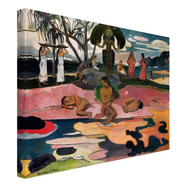 Quadri su tela con spiaggia Paul Gauguin - Il giorno degli dei (Mahana No Atua)