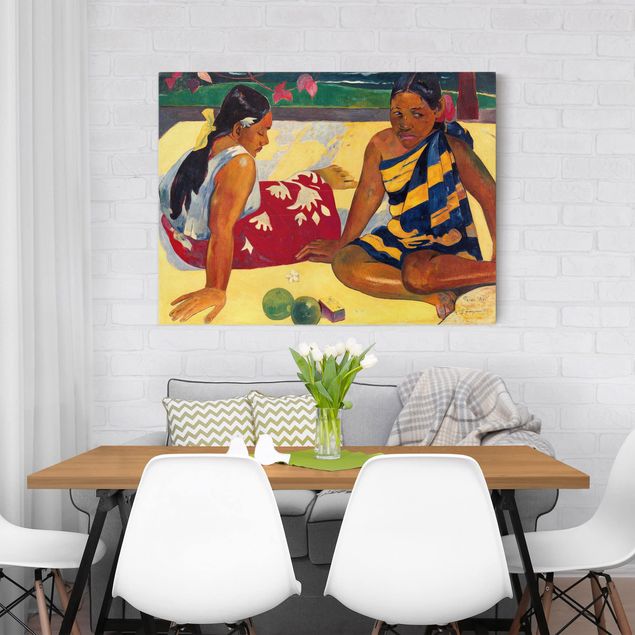 Quadri impressionisti Paul Gauguin - Parau Api (Due donne di Tahiti)