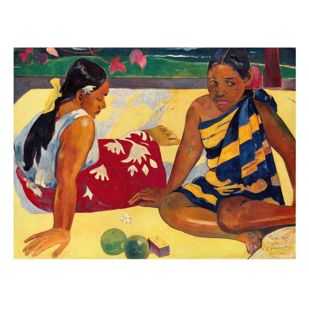 Riproduzioni quadri famosi Paul Gauguin - Parau Api (Due donne di Tahiti)