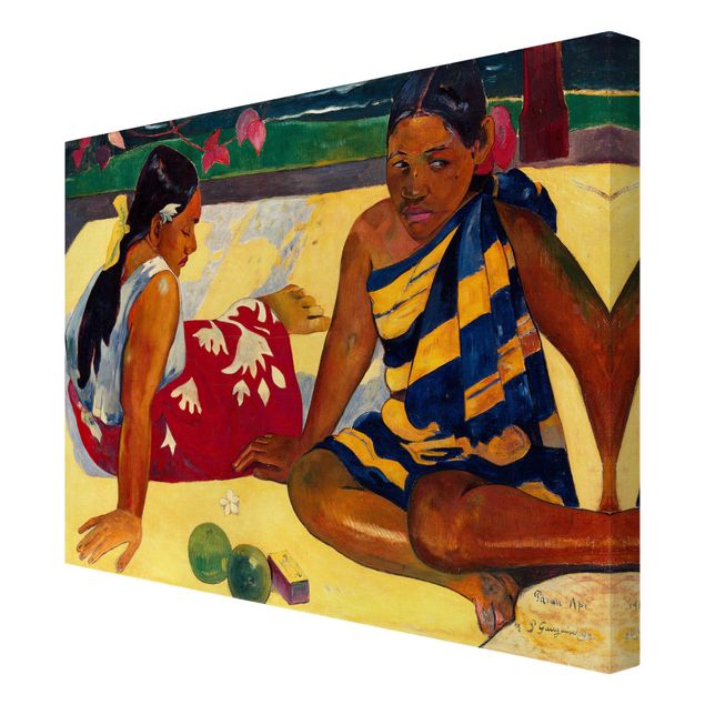 Quadro ritratto Paul Gauguin - Parau Api (Due donne di Tahiti)