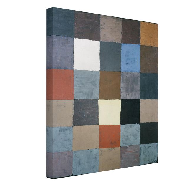 Quadri astratti moderni Paul Klee - Carta dei colori (su grigio)