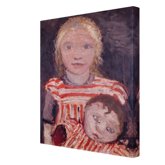 Ritratto quadro Paula Modersohn-Becker - Ragazza con bambola