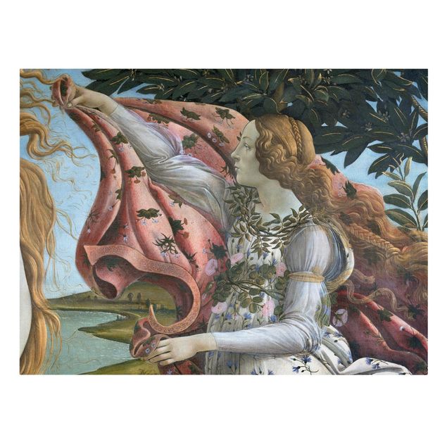 Riproduzioni quadri famosi Sandro Botticelli - La nascita di Venere. Dettaglio: Flora