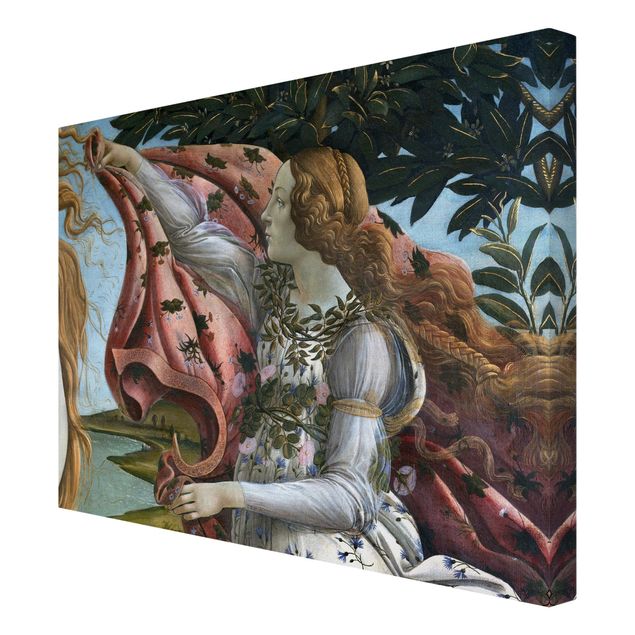 Quadro ritratto Sandro Botticelli - La nascita di Venere. Dettaglio: Flora