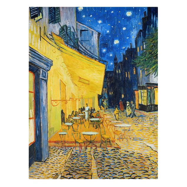 Stile artistico Vincent van Gogh - Terrazza di un caffè di notte
