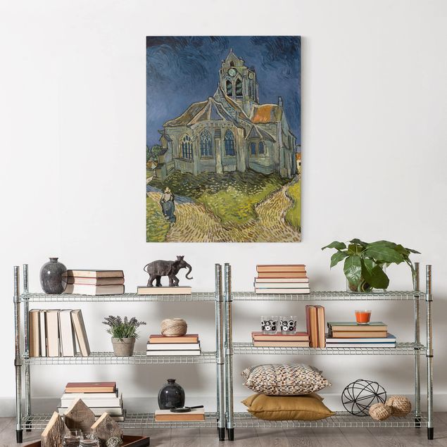 Quadri su tela con cani Vincent van Gogh - La chiesa di Auvers