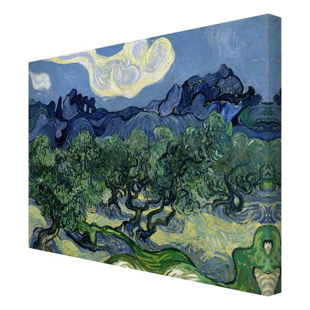 Quadri su tela con foresta Vincent Van Gogh - Alberi di ulivo