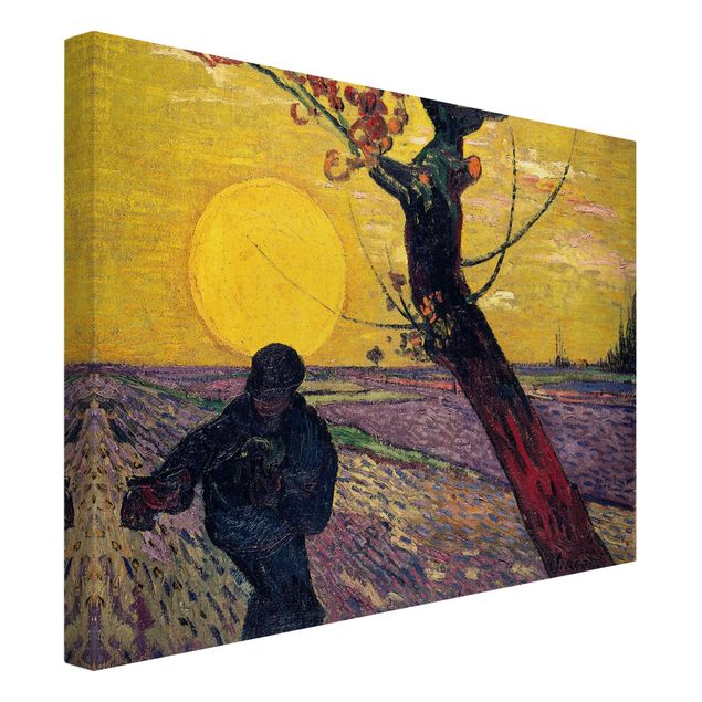 Riproduzioni Vincent Van Gogh - Seminatore con sole al tramonto