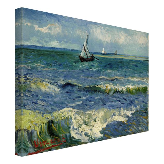 Riproduzioni quadri famosi Vincent Van Gogh - Paesaggio marino vicino a Les Saintes-Maries-De-La-Mer