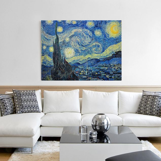 Quadro puntinismo Vincent Van Gogh - La notte stellata