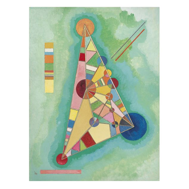 Quadri astratti moderni Wassily Kandinsky - Variegatura nel triangolo