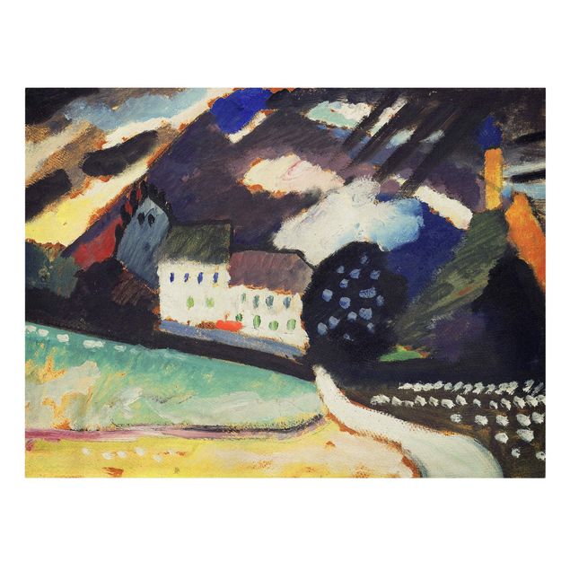 Quadro astratto Wassily Kandinsky - Murnau, castello e chiesa II