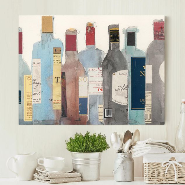 Quadro moderno blu Vino e alcolici II