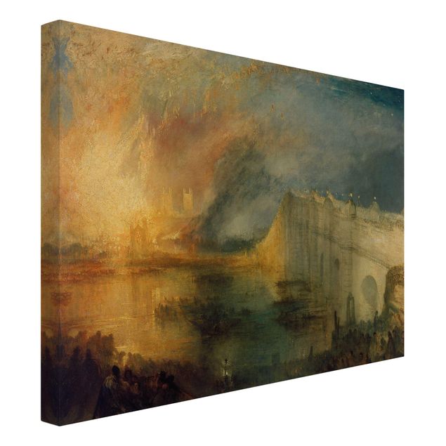 Stile di pittura William Turner - L'incendio delle case dei Lord e dei Comuni