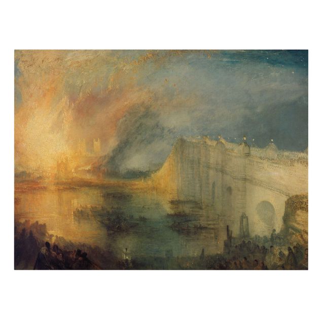 Quadro moderno William Turner - L'incendio delle case dei Lord e dei Comuni