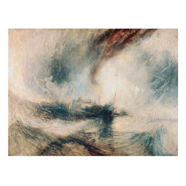 Quadri paesaggistici William Turner - Tempesta di neve - Barca a vapore al largo della bocca del porto