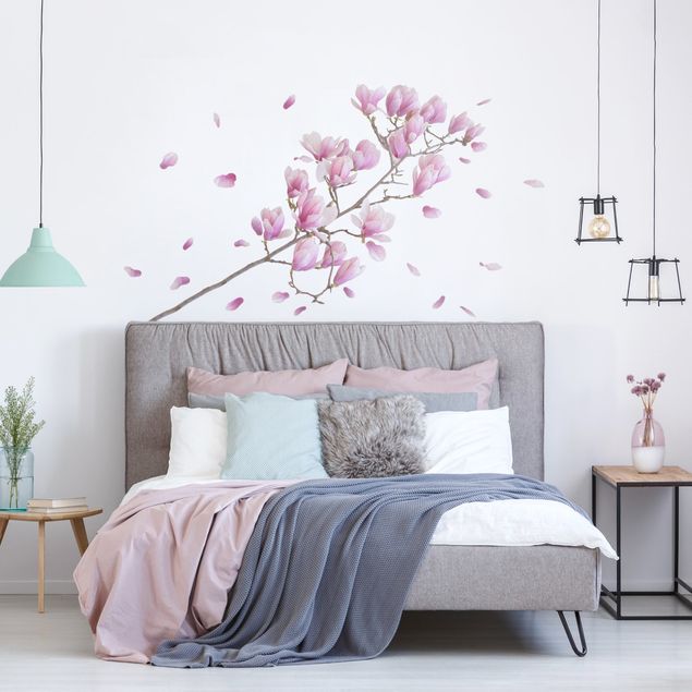 Adesivo murale - Set di ramo di magnolia