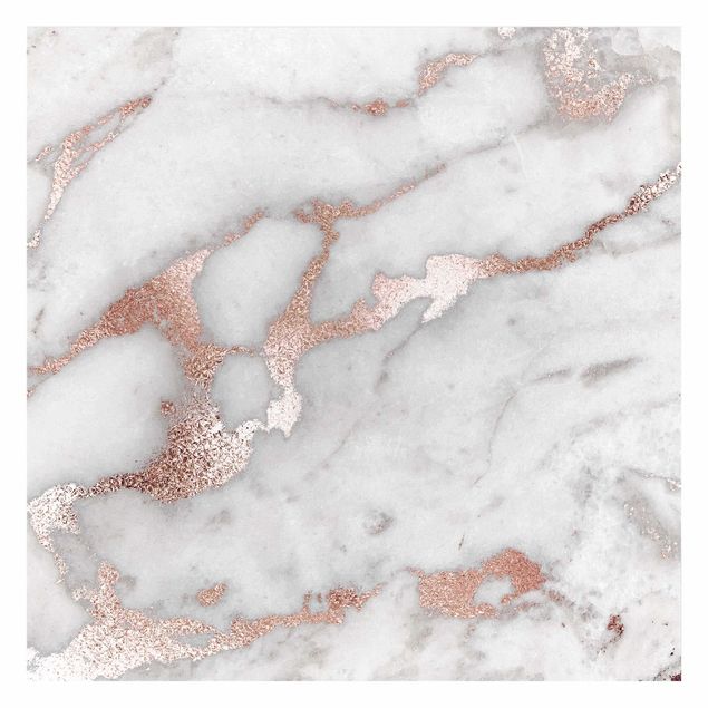 Carte da parati grigie Effetto marmo con glitter
