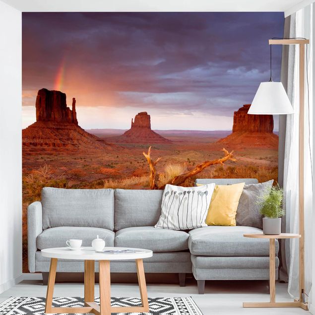 Carta parati adesiva Monument Valley al tramonto