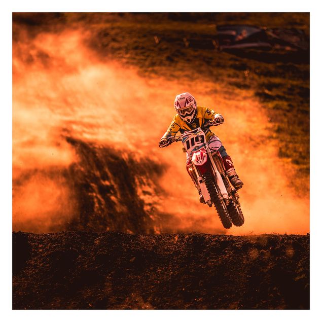 Fotomurali Motocross nella polvere