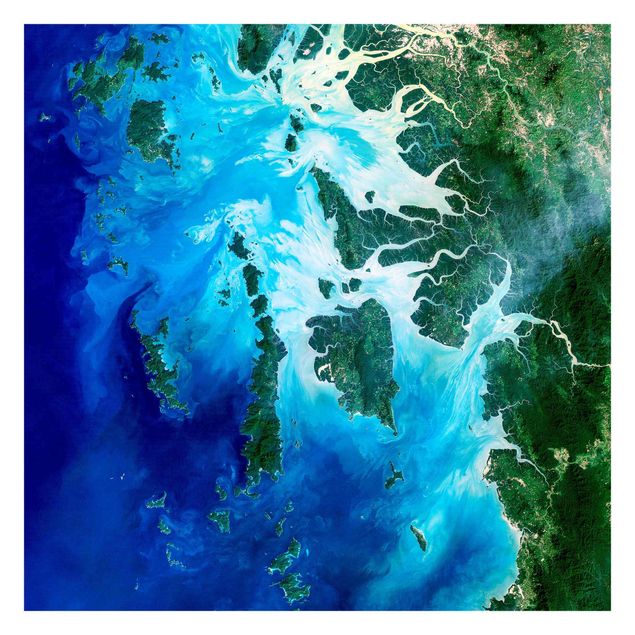 Carta parati turchese Immagine NASA Arcipelago del sud-est asiatico