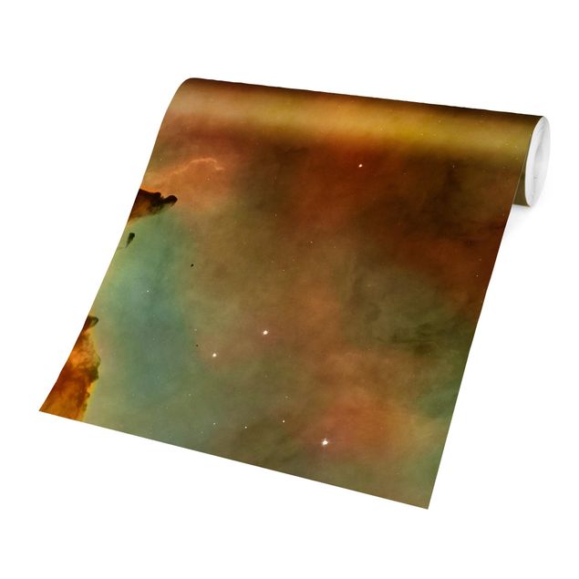 Carte da parati marroni Immagine NASA Nebulosa spaziale arancione